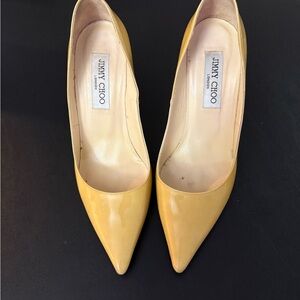 Jimmy Choo Mustard Yellow Heels 38/US 8